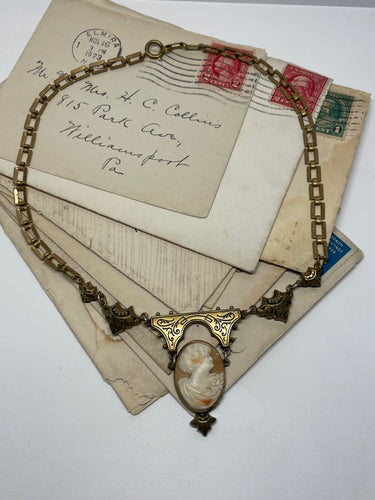 Victorian Drop Cameo Necklace Bloomers and Frocks